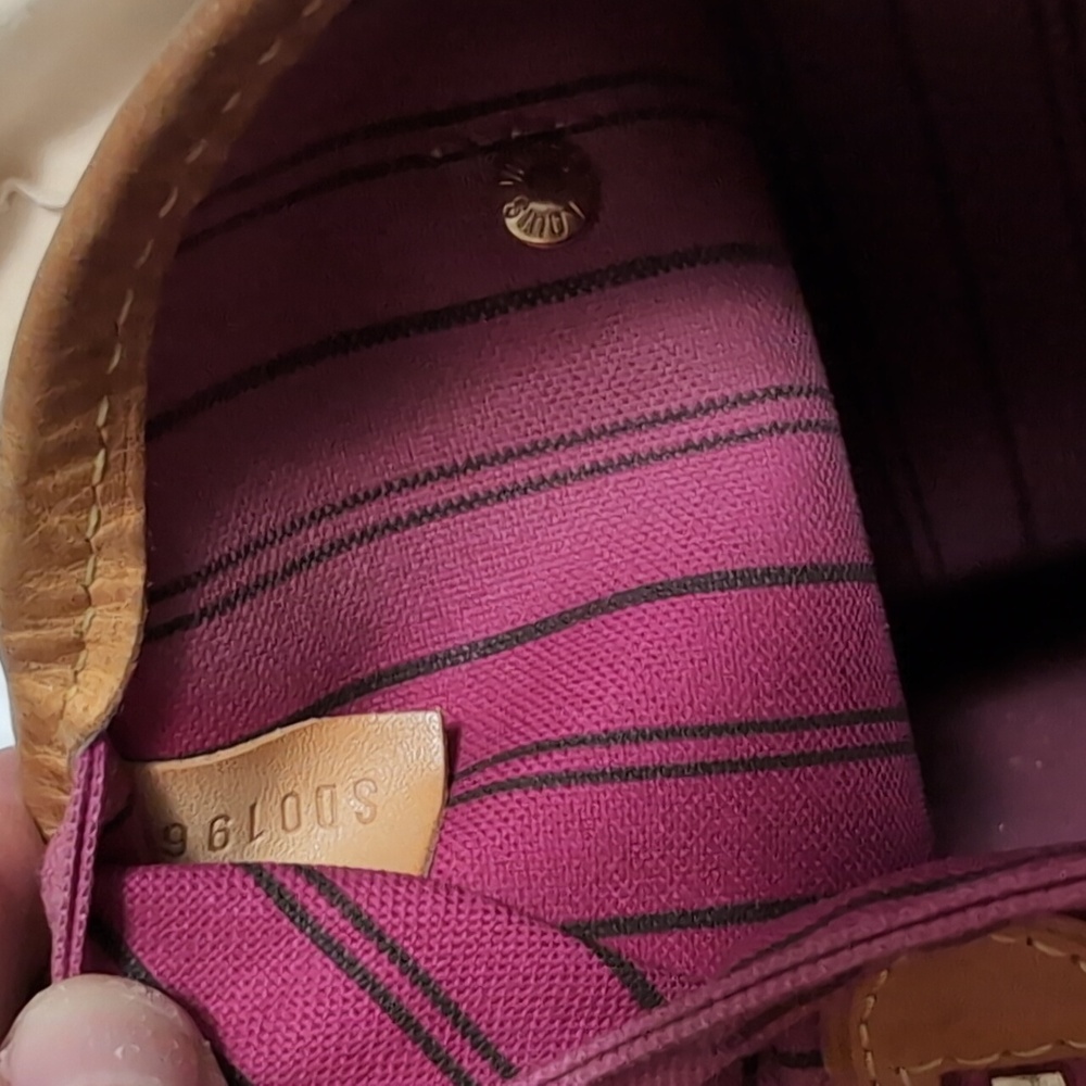 AUTHENTIC Louis Vuitton Neverfull Bag MM Hot Pink Lining Monogram - Picture 5 of 12